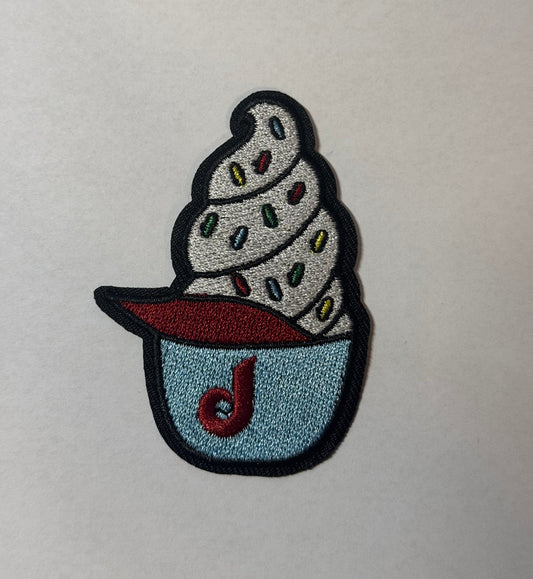 Retro Ice cream helmet Patch