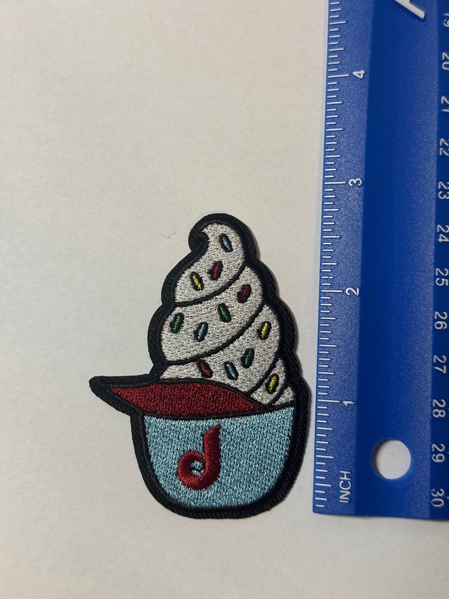 Retro Ice cream helmet Patch