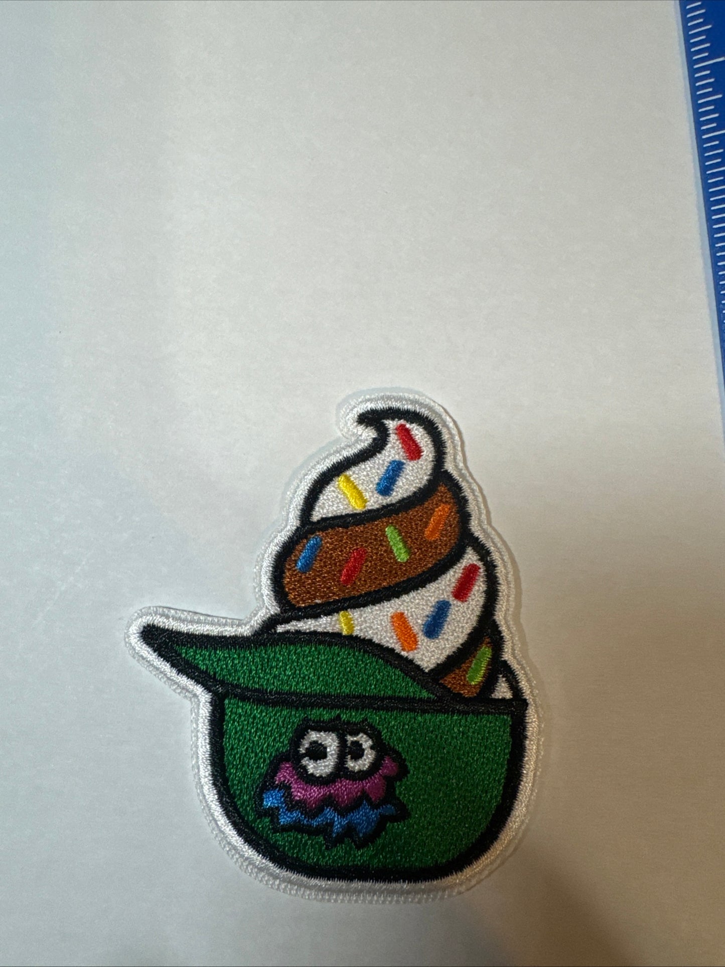 philly phanatic ice cream hat iron on patch