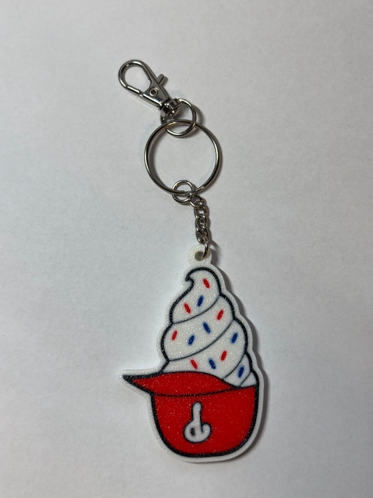 3D Printed Ice cream Helmet Keychain