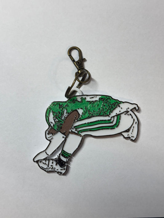 3D Printed Saquon Jump Keychain