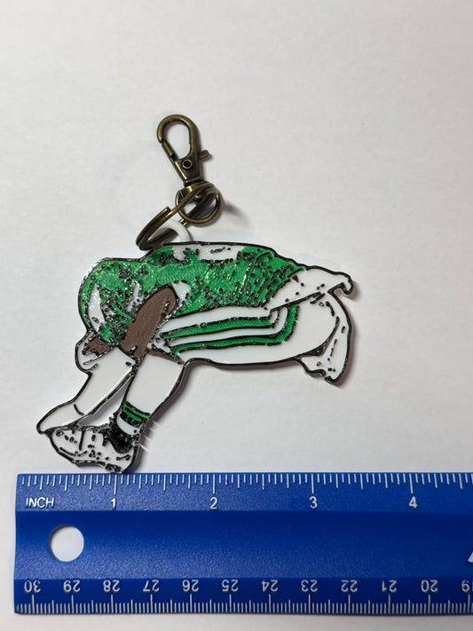 3D Printed Saquon Jump Keychain