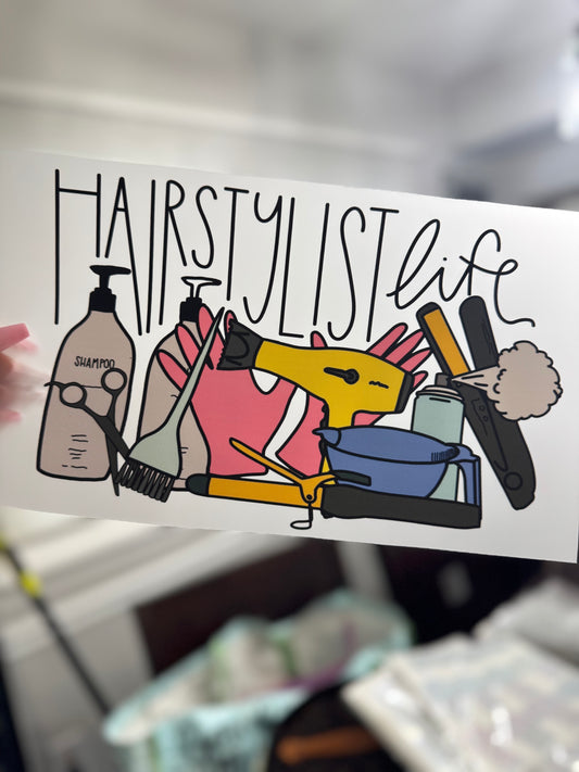 Hairstylist Life DTF Transfer