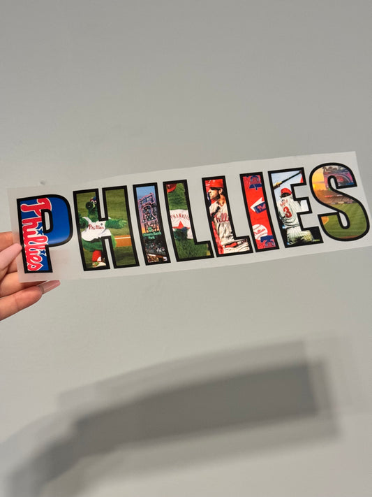 Custom Philly Baseball DTF Transfer